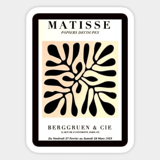 Matisse Berggruen and Cie Papiers Cutouts Abstract Print Sticker